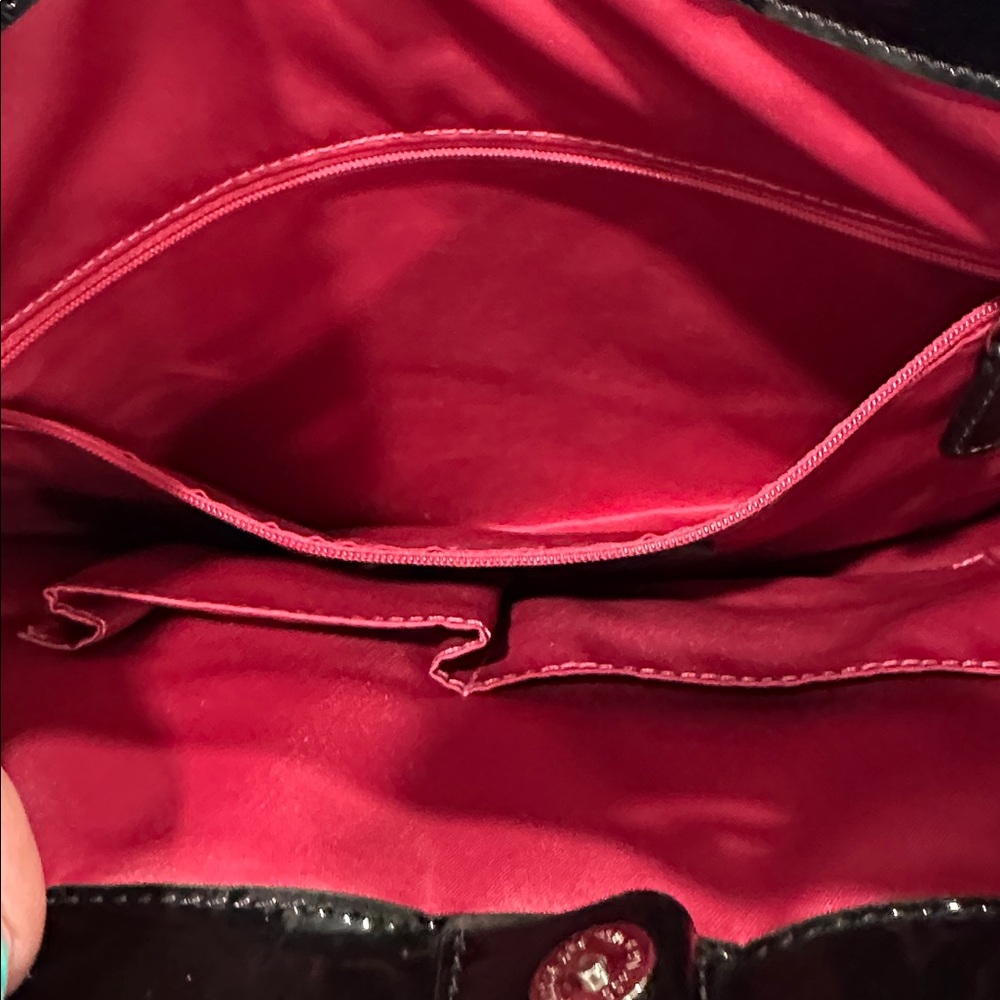 Coach Black Poppy Patent Leather Quilted Purse - Picture 7 of 8